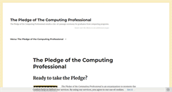 Desktop Screenshot of pledge-of-the-computing-professional.org