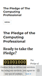 Mobile Screenshot of pledge-of-the-computing-professional.org