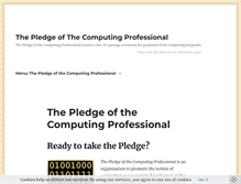 Tablet Screenshot of pledge-of-the-computing-professional.org